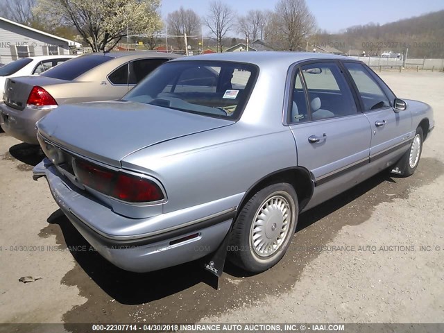 1G4HP52K8VH566101 - 1997 BUICK LESABRE CUSTOM Light Blue photo 4