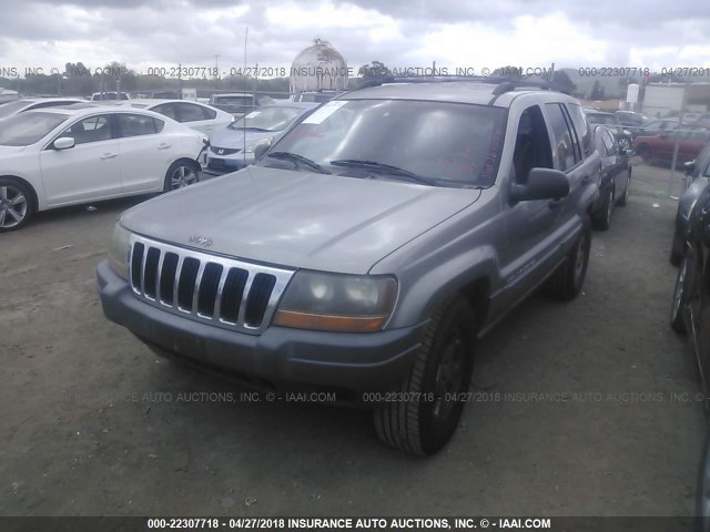 1J4GX48S51C701831 - 2001 JEEP GRAND CHEROKEE LAREDO Pewter photo 2