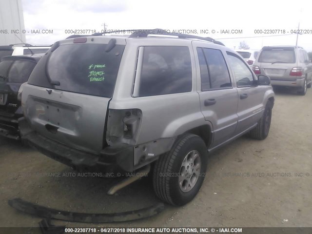 1J4GX48S51C701831 - 2001 JEEP GRAND CHEROKEE LAREDO Pewter photo 4