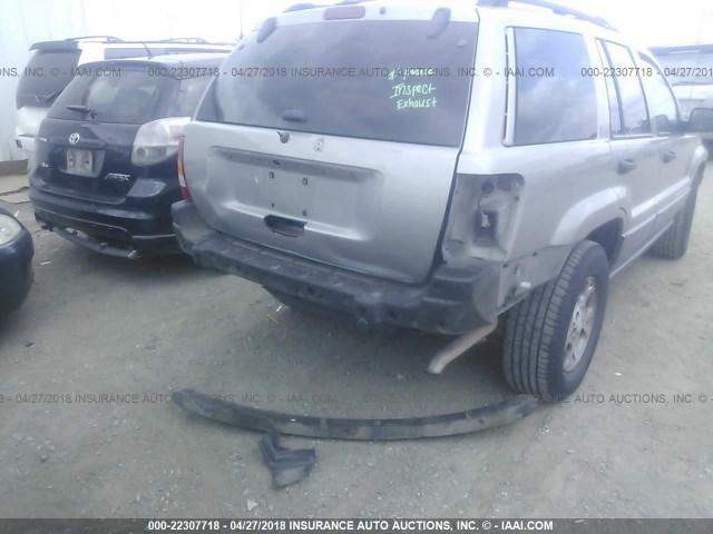 1J4GX48S51C701831 - 2001 JEEP GRAND CHEROKEE LAREDO Pewter photo 6