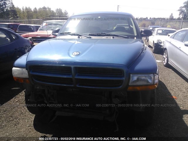 1D7HG38N53S249599 - 2003 DODGE DAKOTA QUAD SPORT BLUE photo 6