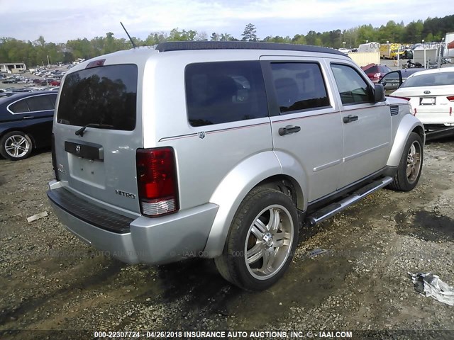 1D4PT2GK6AW146008 - 2010 DODGE NITRO SE SILVER photo 4