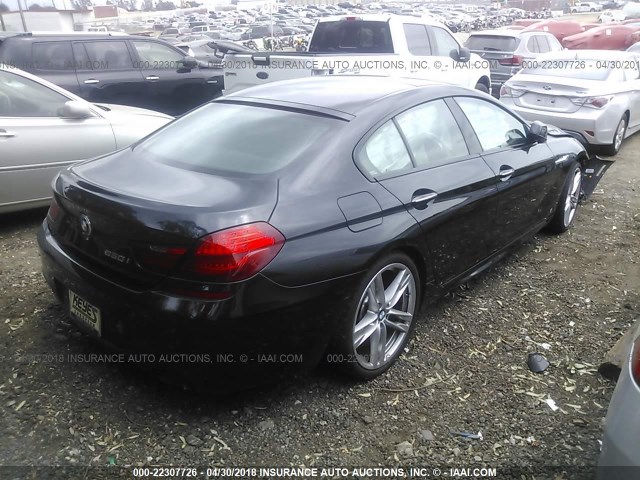 WBA6B2C57FGB99247 - 2015 BMW 650 I/GRAN COUPE BLACK photo 4