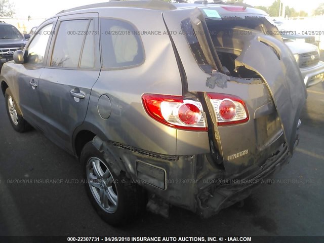 5NMSGDAB6AH405437 - 2010 HYUNDAI SANTA FE GLS GRAY photo 3