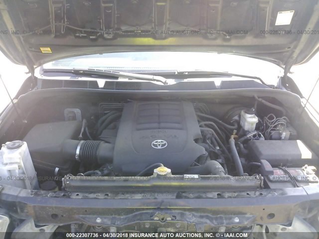 5TFEM5F12DX058423 - 2013 TOYOTA TUNDRA CREWMAX SR5 BLACK photo 10