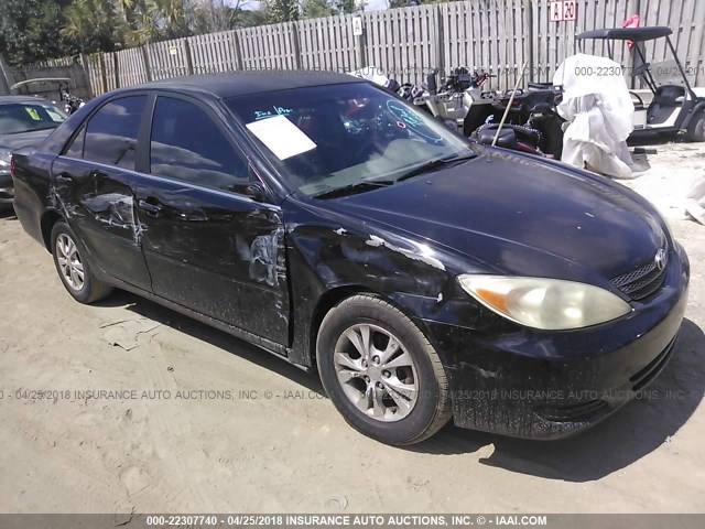 4T1BF32K74U076817 - 2004 TOYOTA CAMRY LE/XLE/SE BLACK photo 1