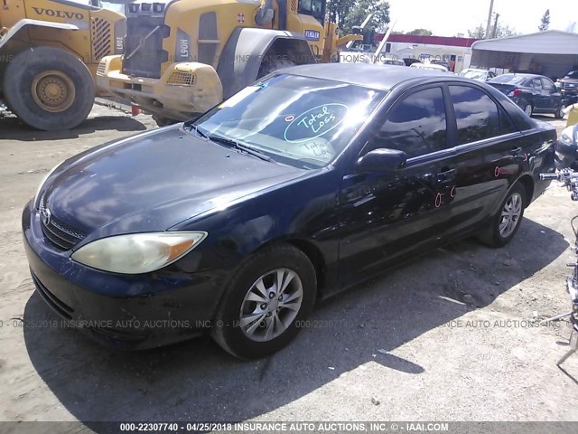 4T1BF32K74U076817 - 2004 TOYOTA CAMRY LE/XLE/SE BLACK photo 2