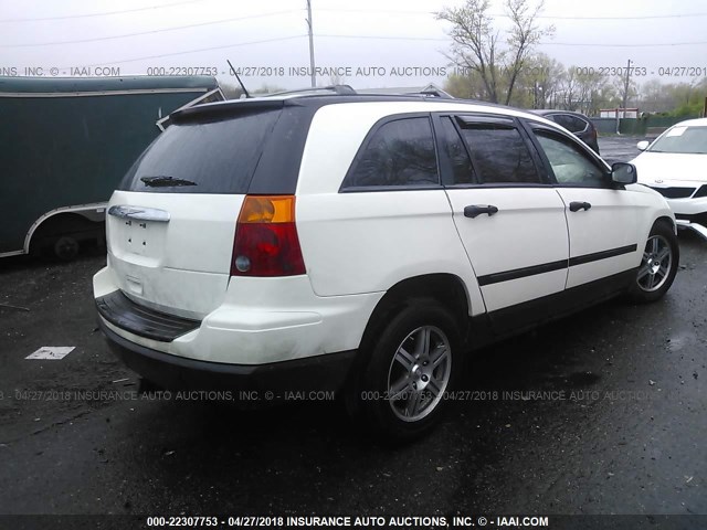 2A8GM48L78R634523 - 2008 CHRYSLER PACIFICA LX WHITE photo 4