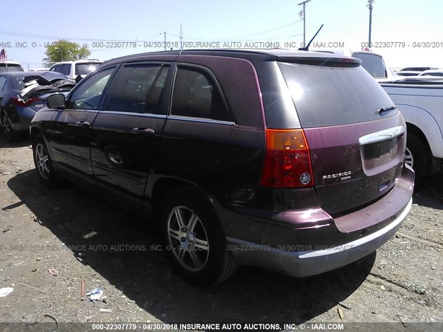 2A8GM68XX8R650133 - 2008 CHRYSLER PACIFICA TOURING MAROON photo 3