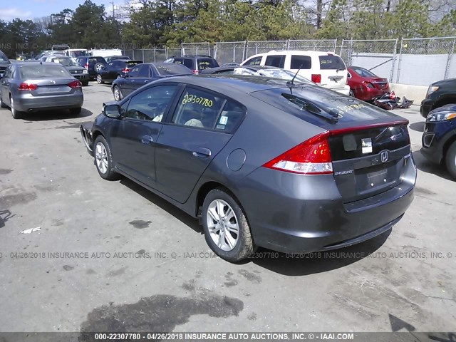 JHMZE2H79AS040684 - 2010 HONDA INSIGHT EX GRAY photo 3