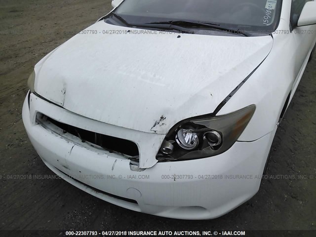 JTKDE167080262859 - 2008 TOYOTA SCION TC 白色 照片 6