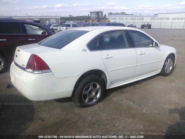 2G1WT57K891199914 - 2009 CHEVROLET IMPALA 1LT WHITE photo 4