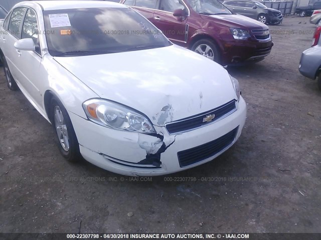 2G1WT57K891199914 - 2009 CHEVROLET IMPALA 1LT WHITE photo 6