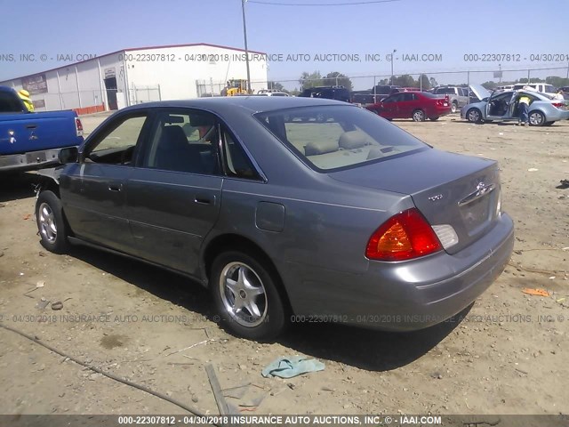 4T1BF28B32U236013 - 2002 TOYOTA AVALON XL/XLS SILVER photo 3