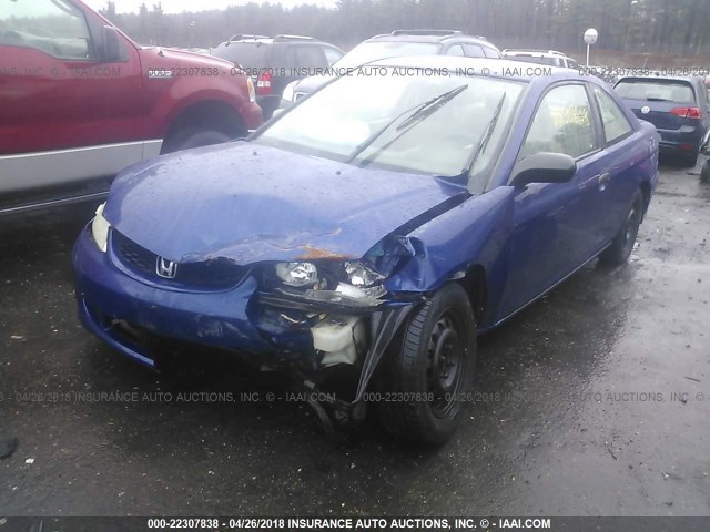 1HGEM22325L029195 - 2005 HONDA CIVIC DX VP 蓝色 照片 2