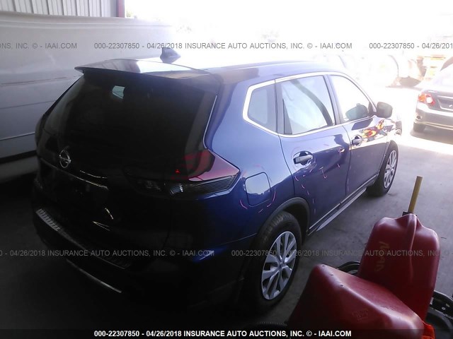 5N1AT2MT3JC732825 - 2018 NISSAN ROGUE S/SL BLUE photo 4