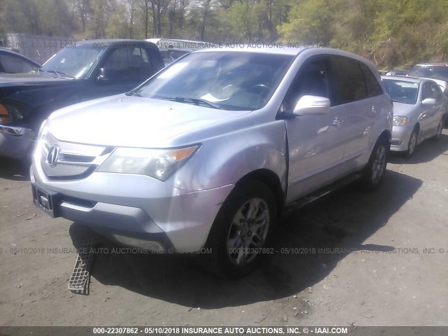 2HNYD28497H540778 - 2007 ACURA MDX TECHNOLOGY SILVER photo 2