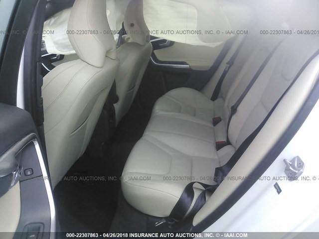 YV140MFC3F1317925 - 2015 VOLVO S60 PREMIER+ WHITE photo 8