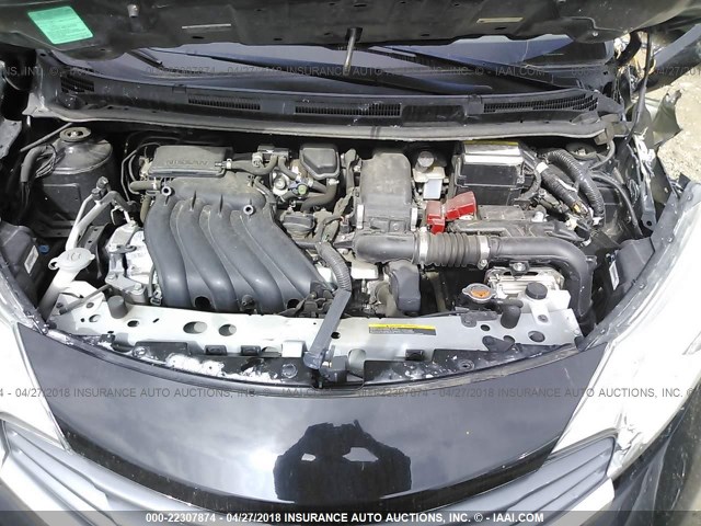 3N1CE2CP8EL427023 - 2014 NISSAN VERSA NOTE S/S PLUS/SV/SL BLACK photo 10