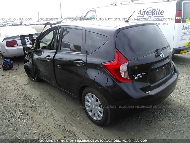 3N1CE2CP8EL427023 - 2014 NISSAN VERSA NOTE S/S PLUS/SV/SL BLACK photo 3