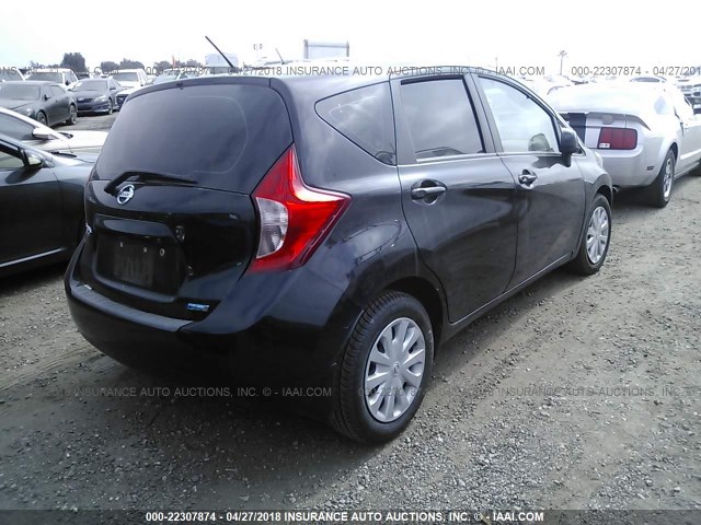 3N1CE2CP8EL427023 - 2014 NISSAN VERSA NOTE S/S PLUS/SV/SL BLACK photo 4