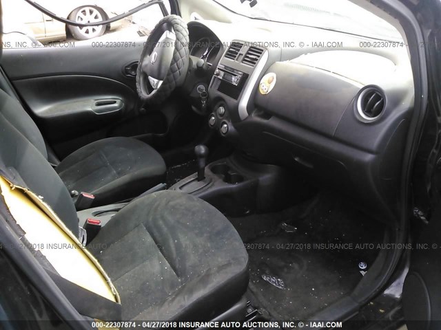 3N1CE2CP8EL427023 - 2014 NISSAN VERSA NOTE S/S PLUS/SV/SL BLACK photo 5