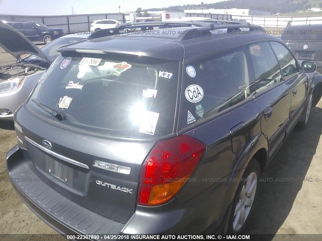 4S4BP62C077316669 - 2007 SUBARU LEGACY OUTBACK 2.5I LIMITED SILVER photo 4