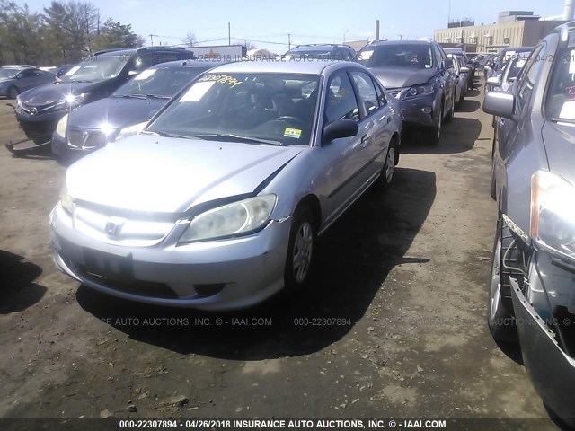 2HGES16345H598153 - 2005 HONDA CIVIC DX VP 银色 照片 2