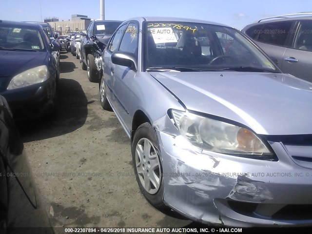 2HGES16345H598153 - 2005 HONDA CIVIC DX VP SILVER photo 6