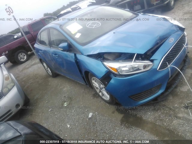 1FADP3F25FL207424 - 2015 FORD FOCUS SE BLUE photo 1