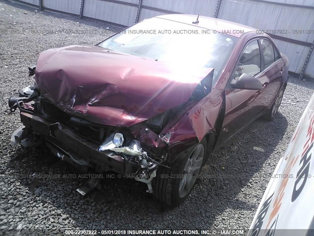 1G2ZG57BX84152920 - 2008 PONTIAC G6 SE MAROON photo 2