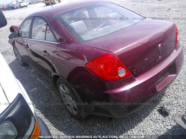 1G2ZG57BX84152920 - 2008 PONTIAC G6 SE MAROON photo 3