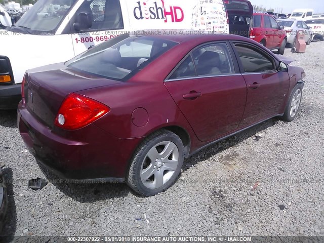 1G2ZG57BX84152920 - 2008 PONTIAC G6 SE MAROON photo 4