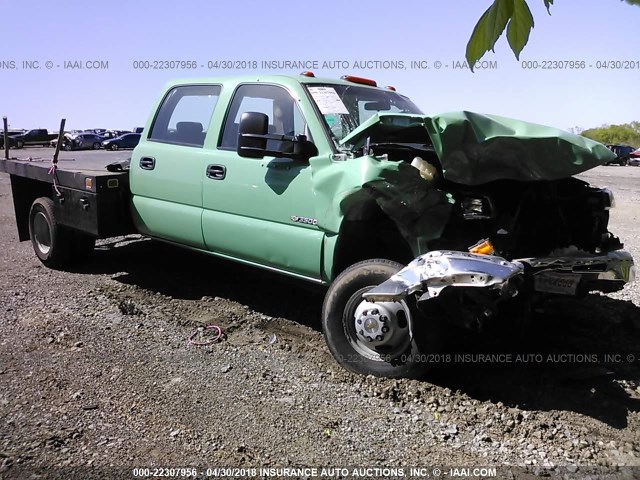 1GBJC33U96F243196 - 2006 CHEVROLET SILVERADO C3500 GREEN photo 1