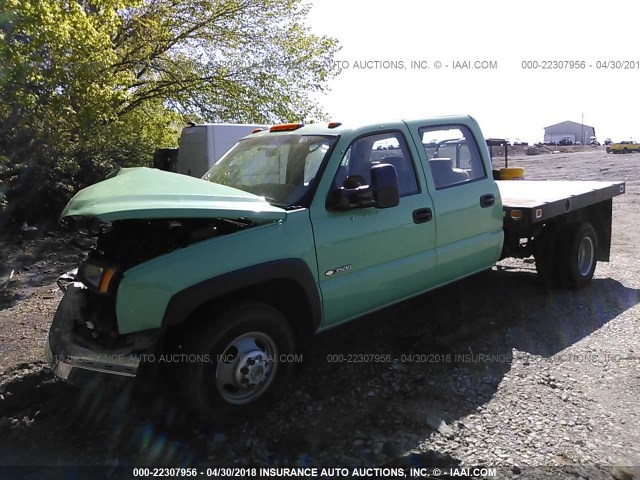 1GBJC33U96F243196 - 2006 CHEVROLET SILVERADO C3500 GREEN photo 2