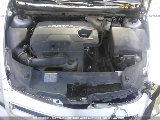 1G1ZG57B19F143629 - 2009 CHEVROLET MALIBU LS 银色 照片 10
