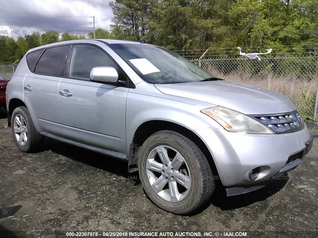 JN8AZ08W47W628626 - 2007 NISSAN MURANO SL/SE/S SILVER photo 1