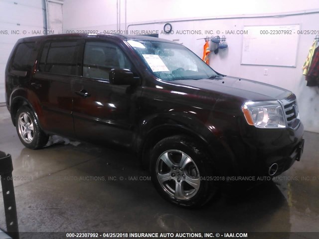 5FNYF4H77CB030614 - 2012 HONDA PILOT EXLN BURGUNDY photo 1