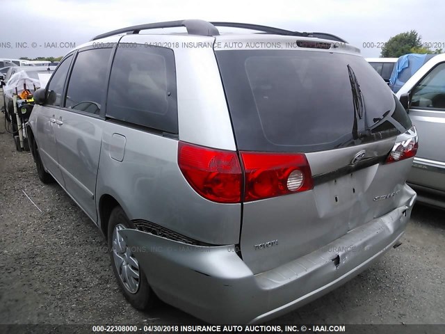 5TDZK23C37S025212 - 2007 TOYOTA SIENNA CE/LE SILVER photo 3