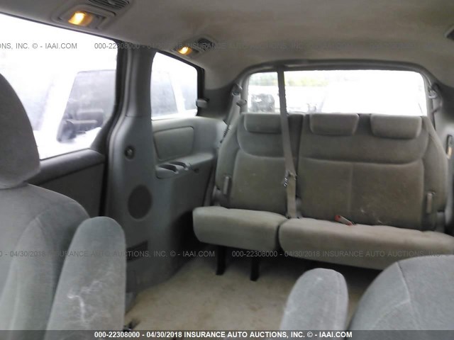 5TDZK23C37S025212 - 2007 TOYOTA SIENNA CE/LE SILVER photo 8