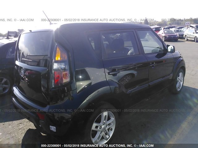 KNDJT2A25B7196440 - 2011 KIA SOUL +/!/SPORT BLACK photo 4