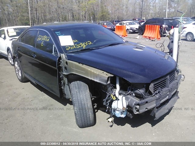 1FAHP2F84DG103867 - 2013 FORD TAURUS LIMITED BLACK photo 1