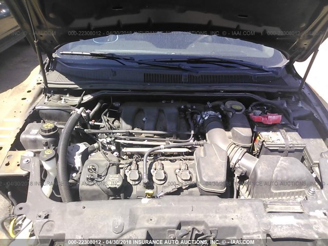 1FAHP2F84DG103867 - 2013 FORD TAURUS LIMITED BLACK photo 10