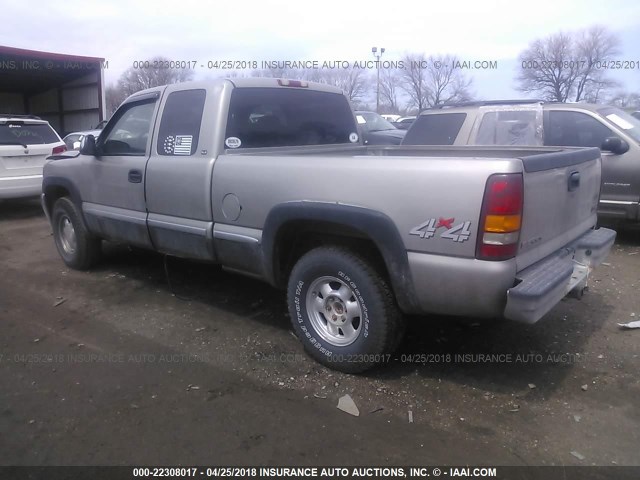 1GTEK19T6XE528397 - 1999 GMC NEW SIERRA K1500 SILVER photo 3