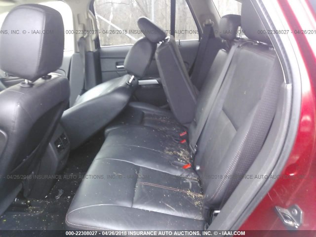 2FMDK4KC0DBE03664 - 2013 FORD EDGE LIMITED MAROON photo 8