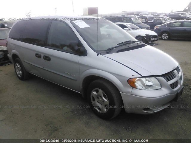 1B4GP24311B183146 - 2001 DODGE GRAND CARAVAN SE GRAY photo 1