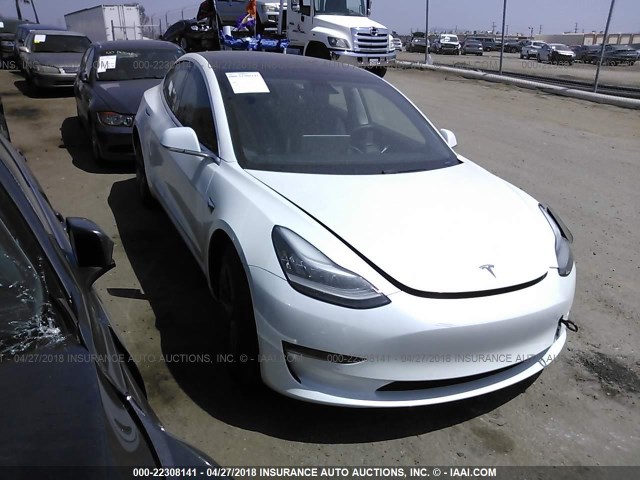 5YJ3E1EA1HF002343 - 2017 TESLA MODEL 3 თეთრი ფოტო 1