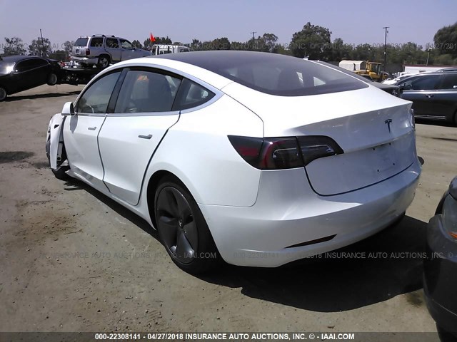 5YJ3E1EA1HF002343 - 2017 TESLA MODEL 3 თეთრი ფოტო 3