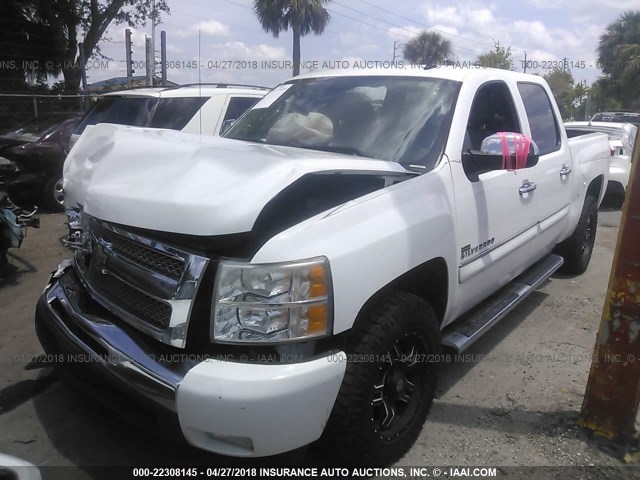 3GCPCSE0XBG231769 - 2011 CHEVROLET SILVERADO C1500 LT WHITE photo 2