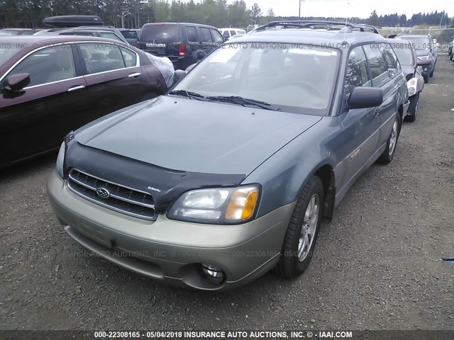 4S3BH6756Y7658513 - 2000 SUBARU LEGACY OUTBACK AWP 绿色 照片 2